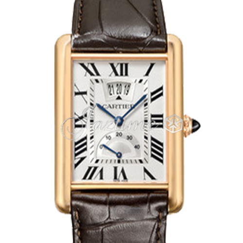 CARTIER W1560003 TANK LOUIS PINK GOLD LEATHER BRAND NEW 