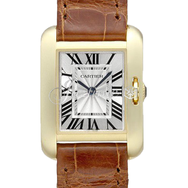 CARTIER W5310028 TANK ANGLAISE YELLOW GOLD, LEATHER BRAND NEW