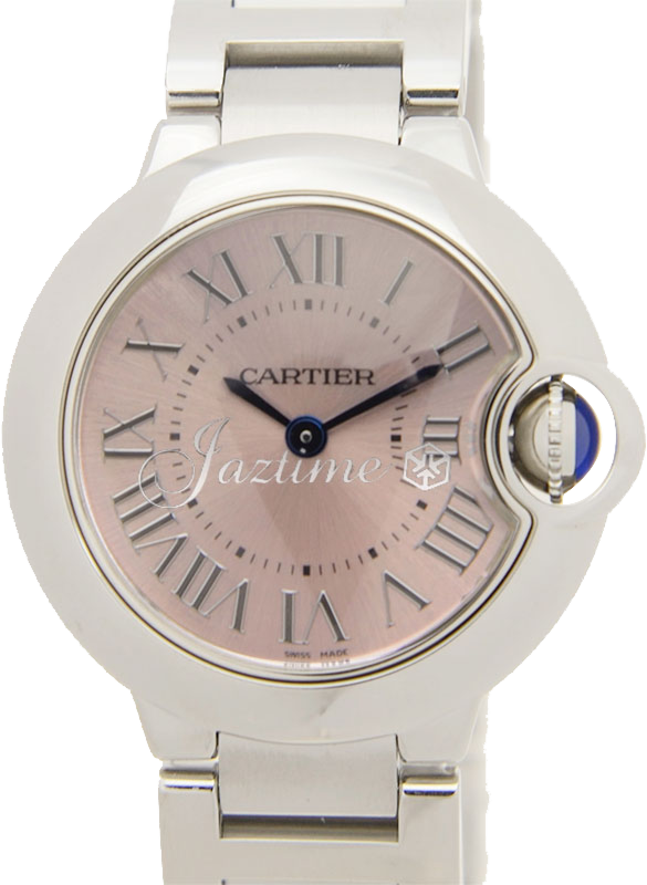 CARTIER W6920038 BALLON BLUE DE 28mm STAINLESS STEEL BRAND NEW