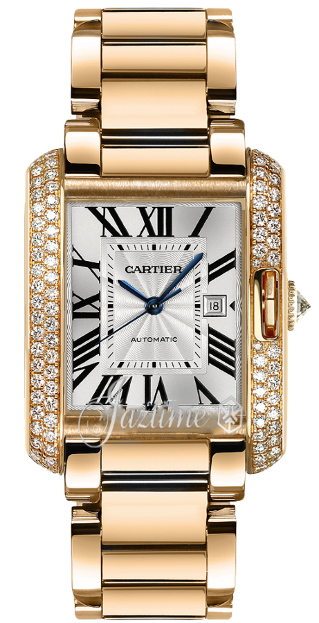 CARTIER WT100003 TANK ANGLAISE 18K PINK GOLD, DIAMONDS - BRAND NEW