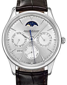 Jaeger-LeCoultre Calibre 868/1 Master Ultra Thin Perpetual 130842J Silver Index Stainless Steel Leather 39mm Automatic BRAND NEW