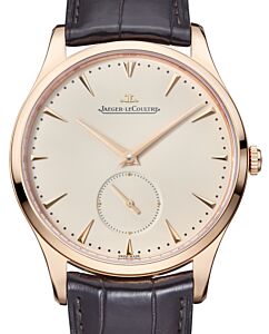 Jaeger-LeCoultre Calibre 896 Master Ultra Thin Small Second 1352520 Eggshell Beige Index Rose Gold Leather 40mm Automatic BRAND NEW