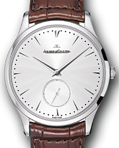 Jaeger-LeCoultre Calibre 896 Master Ultra Thin Small Second 1358420 Silver Index Stainless Steel Leather 40mm Automatic BRAND NEW