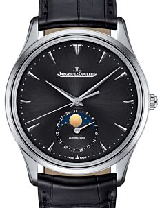 Jaeger-LeCoultre Calibre 925/1 Master Ultra Thin Moon 1368470 Black Index Stainless Steel Leather 39mm Automatic BRAND NEW