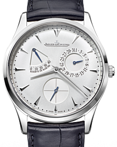 Jaeger-LeCoultre Calibre 938 Master Ultra Thin R?serve de Marche 1378420 Silver Index Stainless Steel Leather 39mm Automatic - BRAND NEW