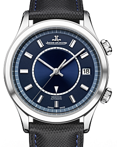 Jaeger-LeCoultre Calibre 956 Master Memovox 141848J Blue Index Stainless Steel Leather 40mm Automatic BRAND NEW