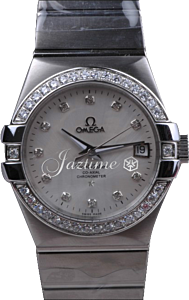 OMEGA 123.15.35.20.52.001 CONSTELLATION CO-AXIAL 35mm STEEL - BRAND NEW