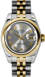 Rolex Lady-Datejust 26 179163-GRYRJ Grey Roman Yellow Gold Stainless Steel Jubilee - BRAND NEW