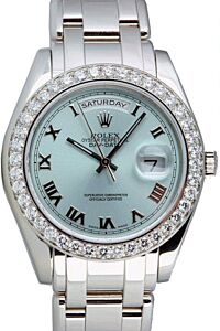 Rolex Day-Date Special Edition 18946-BLURDO 39mm Ice Blue Roman Platinum Oyster - BRAND NEW