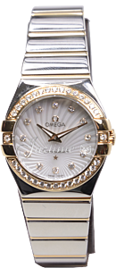 OMEGA 123.25.27.60.55.006 CONSTELLATION QUARTZ 27mm STEEL AND RED GOLD BRAND NEW
