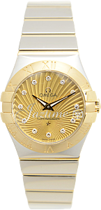 OMEGA 123.20.27.60.58.002 CONSTELLATION QUARTZ 27mm STEEL AND YELLOW GOLD BRAND NEW