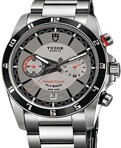 Tudor Grantour Chronograph Fly-Back 20550N-95730 Silver Index Stainless Steel 42mm BRAND NEW