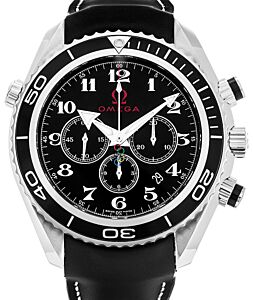 Omega 222.32.46.50.01.001 Planet Ocean 600M Co-Axial 45.5mm Black Arabic Stainless Steel Rubber BRAND NEW