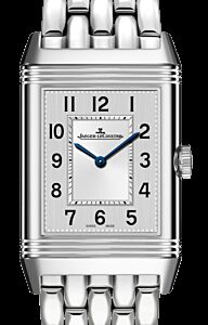 Jaeger-LeCoultre Calibre 822A/2 Reverso Classic Medium Thin 2548120 Silver Guilloche Stainless Steel 40.1 x 24.4mm Manual-Winding BRAND NEW