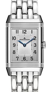 Jaeger-LeCoultre Calibre 657 Reverso Classic Small 2618130 Silver Guilloche Stainless Steel 34.2 x 21mm Quartz BRAND NEW