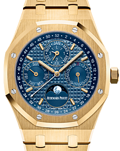 Audemars Piguet Royal Oak Perpetual Calendar Yellow Gold Blue Index 41mm Yellow Gold 26574BA.OO.1220BA.01