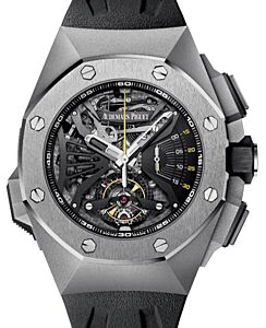 Audemars Piguet 26577TI.OO.D002CA.01 Royal Oak Concept Supersonnerie 44mm Openworked Titanium Rubber BRAND NEW