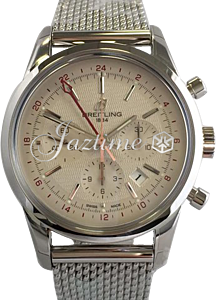 BREITLING AB045112|G772|154A TRANSOCEAN CHRONOGRAPH GMT 43mm STAINLESS STEEL BRAND NEW