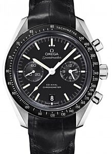 Omega Speedmaster Two Counters Chronograph 44.25mm Stainless Steel Black Dial Leather 311.33.44.51.01.001 - BRAND NEW