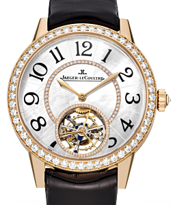 Jaeger-LeCoultre Calibre 978 Rendez-Vous Tourbillon 3412405 White Mother of Pearl Gem-set Rose Gold Leather 39mm Automatic BRAND NEW