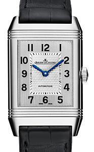 Jaeger-LeCoultre Calibre 965 Reverso Classic Large 3828420 Silver Guilloche Stainless Steel Leather 45.6 x 27.4mm Automatic BRAND NEW