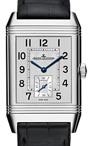 Jaeger-LeCoultre Calibre 822_2 Reverso Classic Large Small Second 3858520 Silver Guilloche Stainless Steel Leather 45.6 x 27.4mm Manual-Winding BRAND NEW