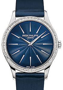 Patek Philippe Ladies Calatrava White Gold Blue Dial 4897/300G-001 - BRAND NEW