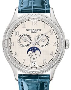Patek Philippe Complications Annual Calendar Moon Phases White Gold Silver Dial 4947G-010 - BRAND NEW