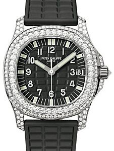 Patek Philippe Aquanaut Ladies White Gold Diamonds Black Dial 5069G-001 - BRAND NEW