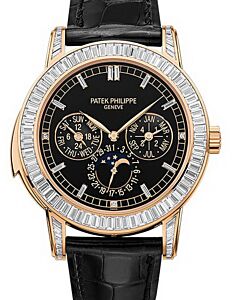 Patek Philippe Grand Complications 5073R-001 42mm Black Index Rose Gold Diamond Set BRAND NEW