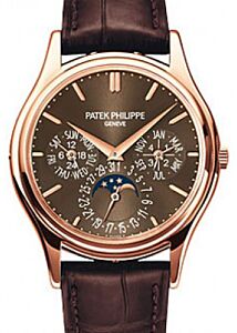 Patek Philippe Grand Complications Day-Date Annual Calendar Moon Phase Brown Dial Rose Gold Leather 37.2mm 5140R-001 - BRAND NEW