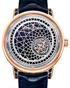 Jaeger-LeCoultre Calibre 941 Hybris Artistica Myst?rieuse 52224X8 Blue Aventurine Rose Gold Leather 42mm Automatic - BRAND NEW