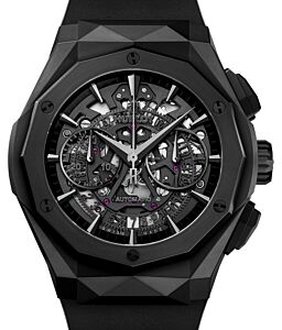 Hublot Classic Fusion Aerofusion Chronograph Orlinski All Black 525.CI.0119.RX.ORL18 Skeleton Index Ceramic Rubber 45mm - BRAND NEW
