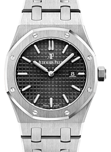 Audemars Piguet Royal Oak Quartz Ladies 33mm Stainless Steel Black Dial 67650ST.OO.1261ST.01