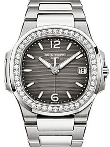 Patek Philippe Nautilus Ladies White Gold Slate Dial 7010/1G-012