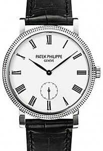 Patek Philippe 7119G-010 Calatrava Ladies 31mm Ivory Roman Hobnail White Gold Leather Manual BRAND NEW
