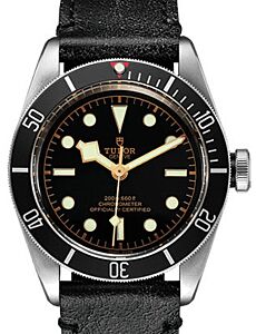 Tudor Heritage Black Bay 79230N Black Index Stainless Steel &amp; Leather 41mm BRAND NEW