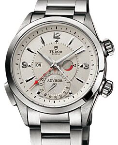 Tudor Heritage Advisor 79620T-95740 Silver Arabic &amp; Index Titanium &amp; Stainless Steel 42mm BRAND NEW