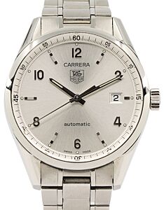 Tag Heuer Carrera Stainless Steel Silver Arabic Dial & Stainless Steel Bracelet WV211A - BRAND NEW