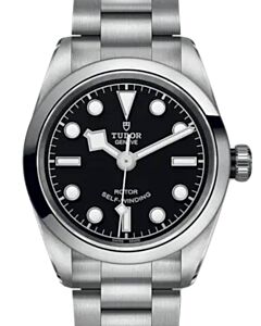 Tudor Black Bay 32 Stainless Steel 32mm Black Dial Steel Bracelet 79580-0001 - Brand New