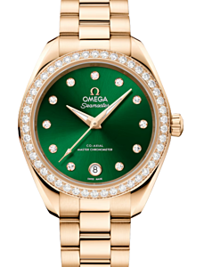 Omega Seamaster Aqua Terra Co-Axial Master Chronometer 150M Moonshine Gold 30mm Green Dial 220.55.30.20.60.001 - BRAND NEW