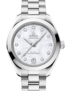 Omega Seamaster Aqua Terra Co-Axial Master Chronometer 150M Steel 30mm White Mother of Pearl Dial 220.10.30.20.55.001 - BRAND NEW