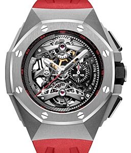 Audemars Piguet Concept Tourbillon Chronograph Openworked Titanium Red 26587TI.OO.D067CA.01