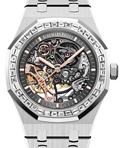 Audemars Piguet Royal Oak Double Balance Wheel Openworked White Gold Diamond Bezel 15412BC.ZZ.1220BC.01 - BRAND NEW