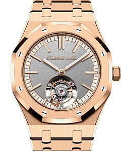 Audemars Piguet Royal Oak Flying Tourbillon Pink Rose Gold 41mm Grey Dial 26730OR.OO.1320OR.05 - BRAND NEW
