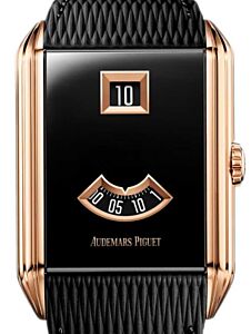 Audemars Piguet Neo Frame Jumping Hour Pink Rose Gold Black PVD Dial 15245OR.OO.A206VE.01