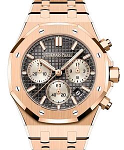 Audemars Piguet Royal Oak Chronograph 38mm Rose Gold Grey Dial 26450OR.OO.1356OR.01-B - BRAND NEW