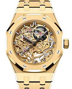 Audemars Piguet Royal Oak Double Balance Wheel Openworked 37mm Yellow Gold 15467BA.OO.1256BA.01 - BRAND NEW
