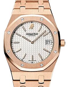 Audemars Piguet Royal Oak Jumbo Extra-Thin Rose Gold White Dial 15202OR.OO.0944OR.01