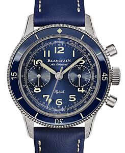Blancpain Air Command Flyback Chronograph Titanium 36mm Blue Dial AC03 12B40 63A - BRAND NEW